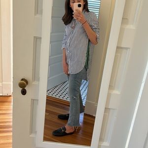 ZARA Button Down with side stripe